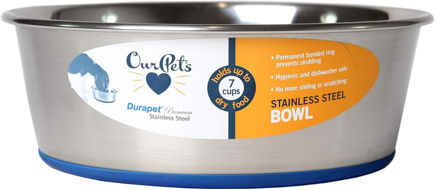 Durapet Dog Bowls, Dog Food Bowls & Dog Water Bowls (Stainless Steel Dog Bowl to Replace Ceramic Dog Bowls) Large Dog Bowls, Dog Bowls Medium Sized Dogs & Dog Bowls Small Size Dog