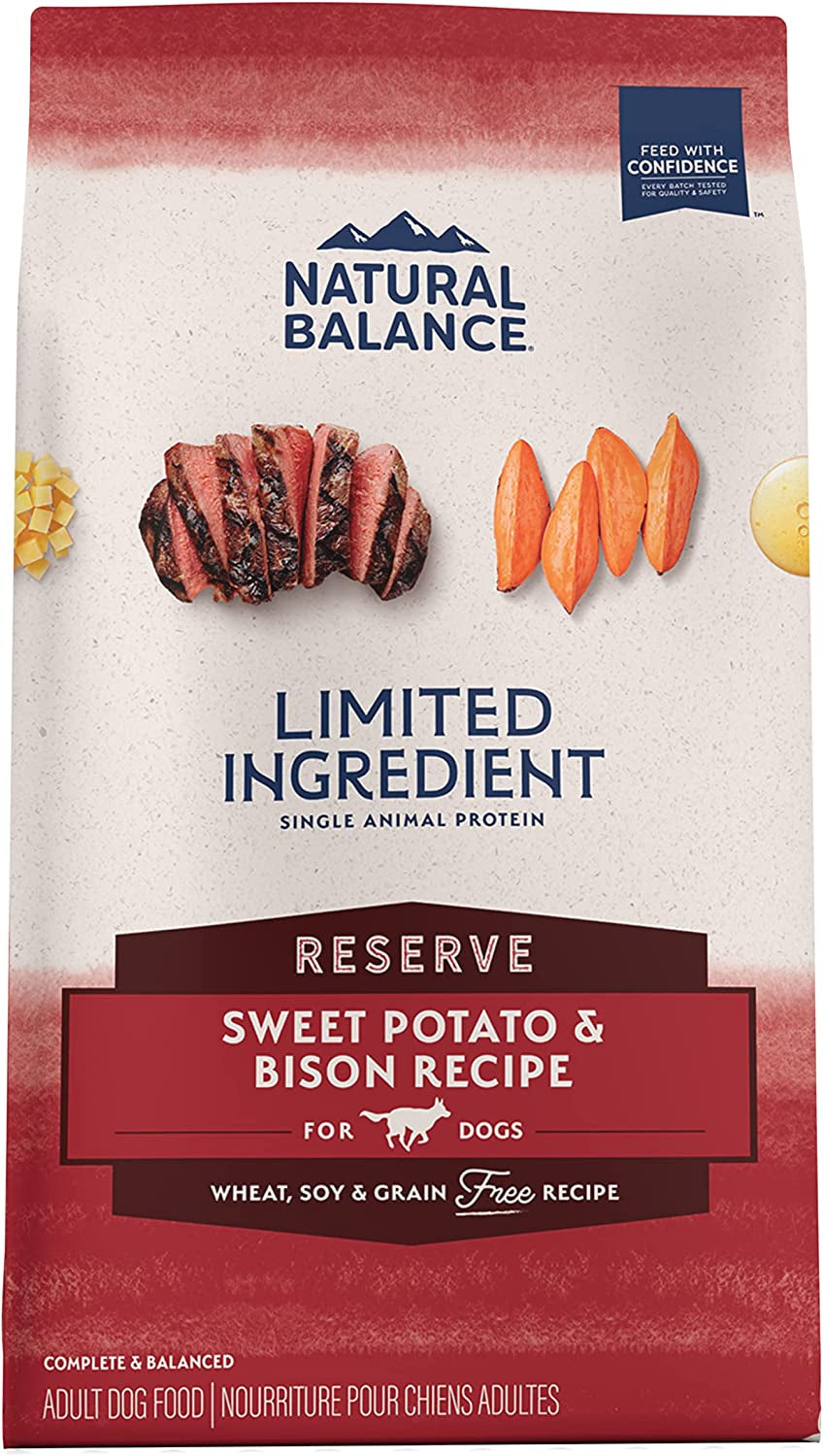 Limited Ingredient Diet Sweet Potato & Bison| Adult Grain-Free Dry Dog Food | 12-Lb. Bag