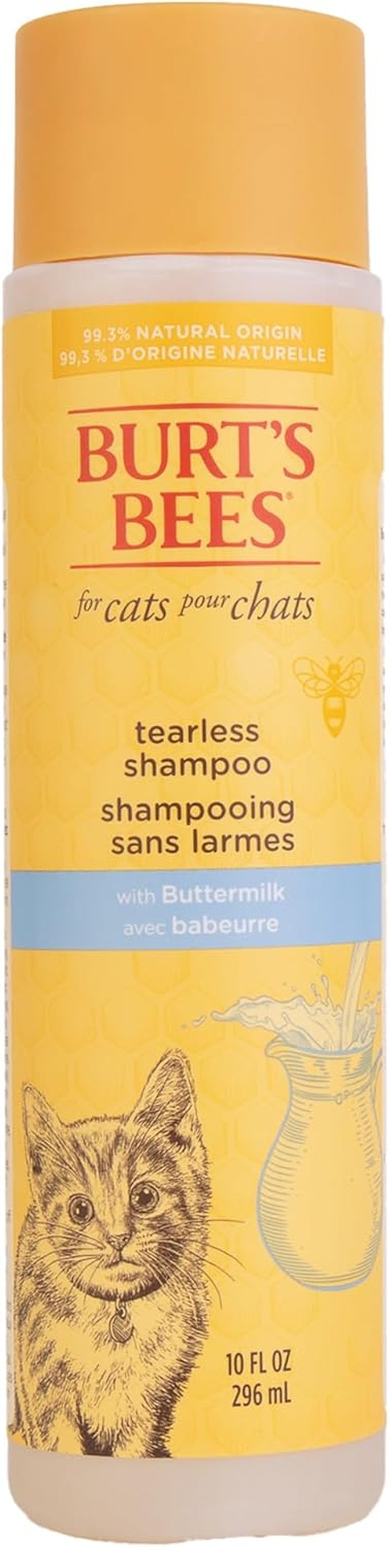 Burt'S Bees for Kittens Natural Tearless Shampoo with Buttermilk Cat Shampoo, Kitten Shampoo - Cat Grooming Supplies, Cat Bath Supplies, Shampoo for Cats, Kitty Shampoo, Pet Shampoo