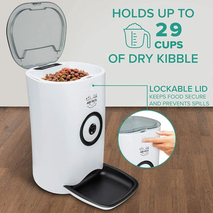 Smart Automatic Pet Feeder with Wi-Fi, HD Camera & Video Recording with Easy App-Control